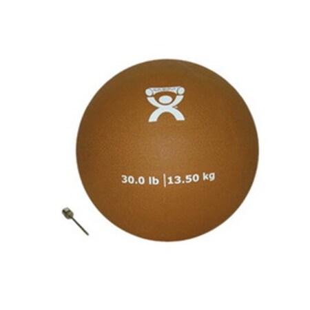 Fabrication Enterprises Fabrication Enterprises 10-3178 Cando PT Soft Medicine Ball; 30 lbs Rebounder Ball - Gold 467055